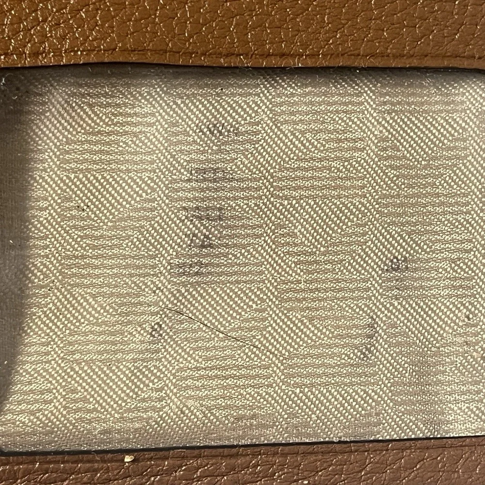 Michael Kors Women's Double Zip Wristlet Wallet Saffiano Brown Leather